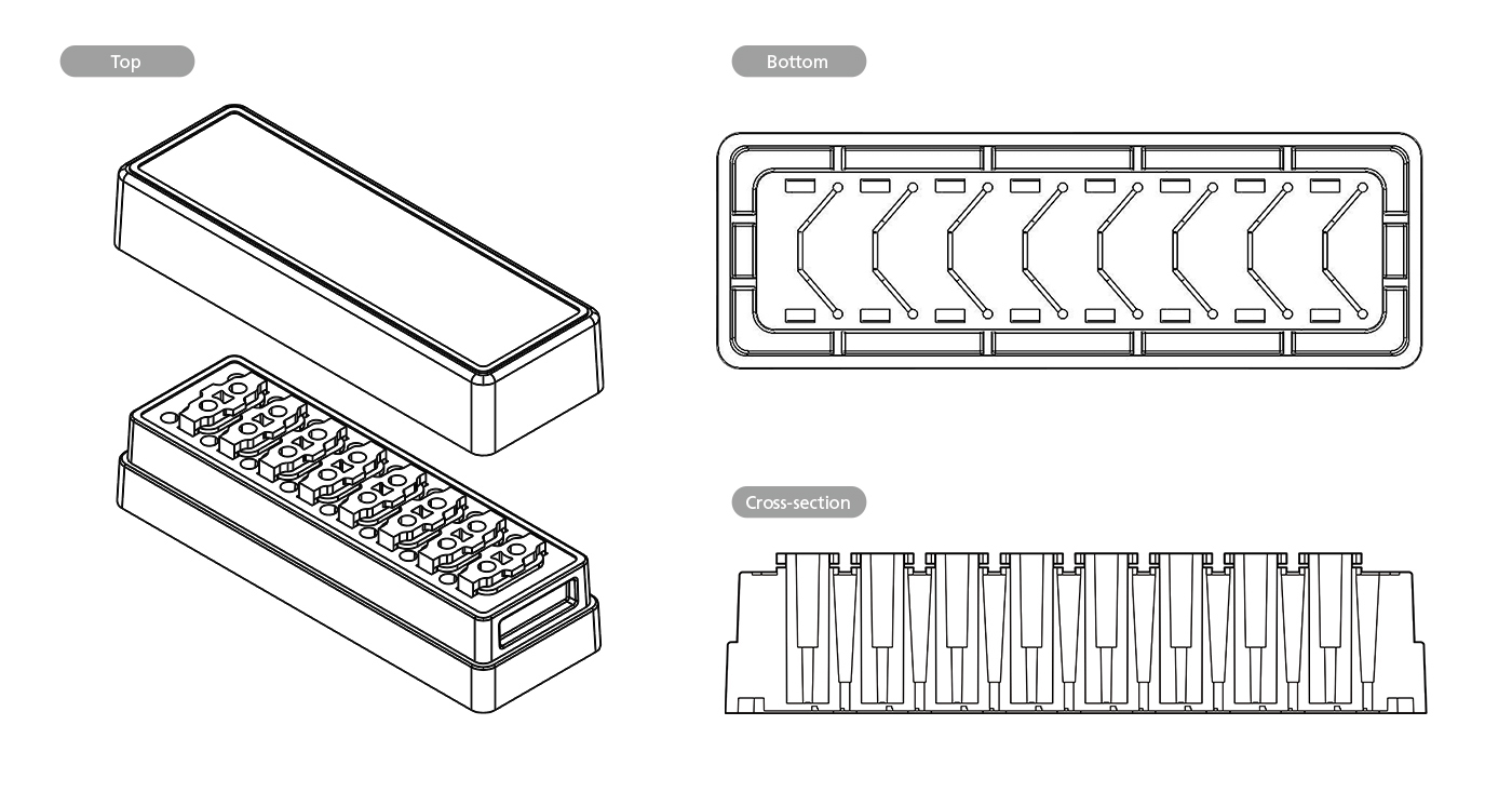Assembly of the different parts of the MEPS-TBC-CH organ-on-a-chip platform