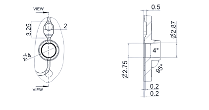 Details of the ports Fluidic 1090 fiber sensor chip