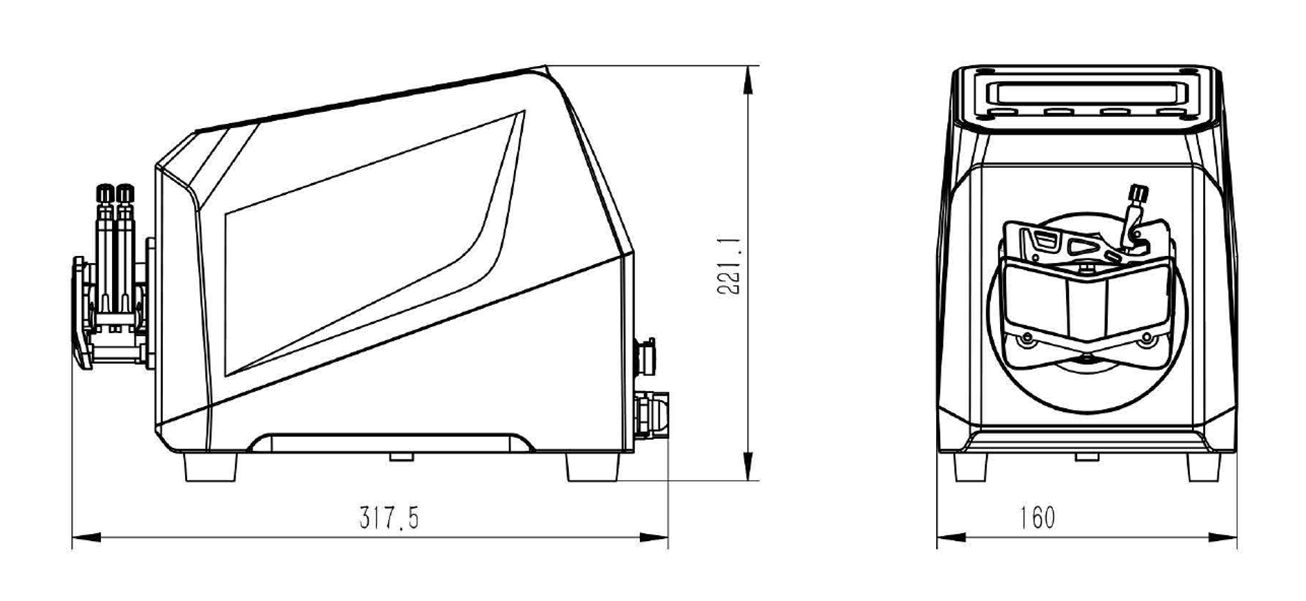 HPM100 drawing dimensions