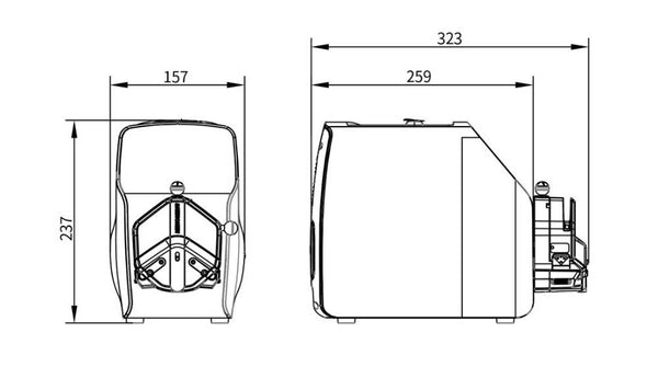 LabM3-III drawing dimensions