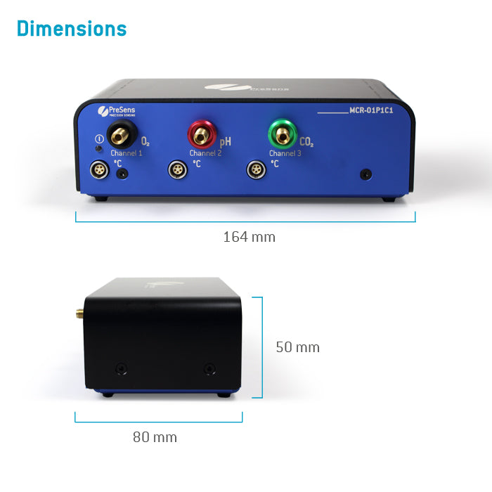 Dimensions of the MCR multi-parameter optical meter