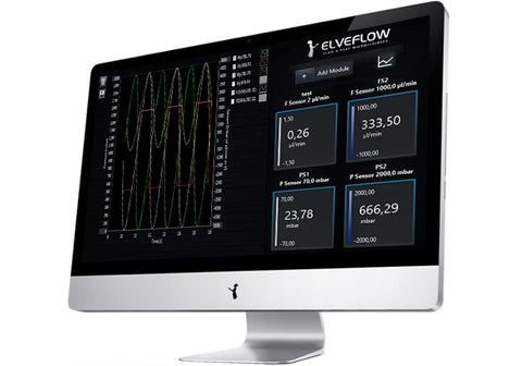 Microfluidic-flow sensor measurement acquisition module